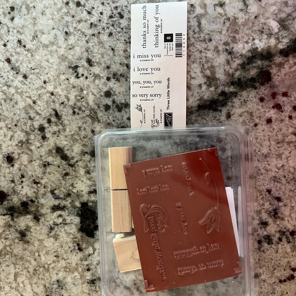 Three little words stamp set - Picture 1 of 1